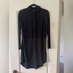 Topshop shirt dress in black size 2